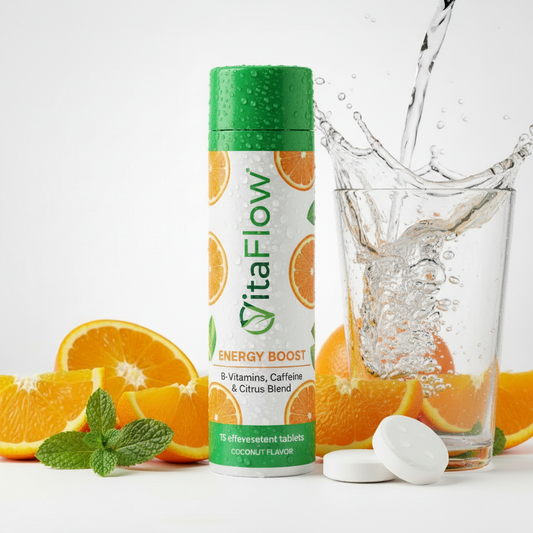 VitalFlow Energy Boost - Citrus Flavor Hydration Tablets