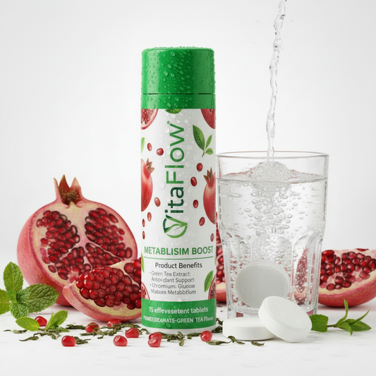 VitalFlow Metabolism Boost - Pomegranate Green Tea Flavor Hydration Tablets